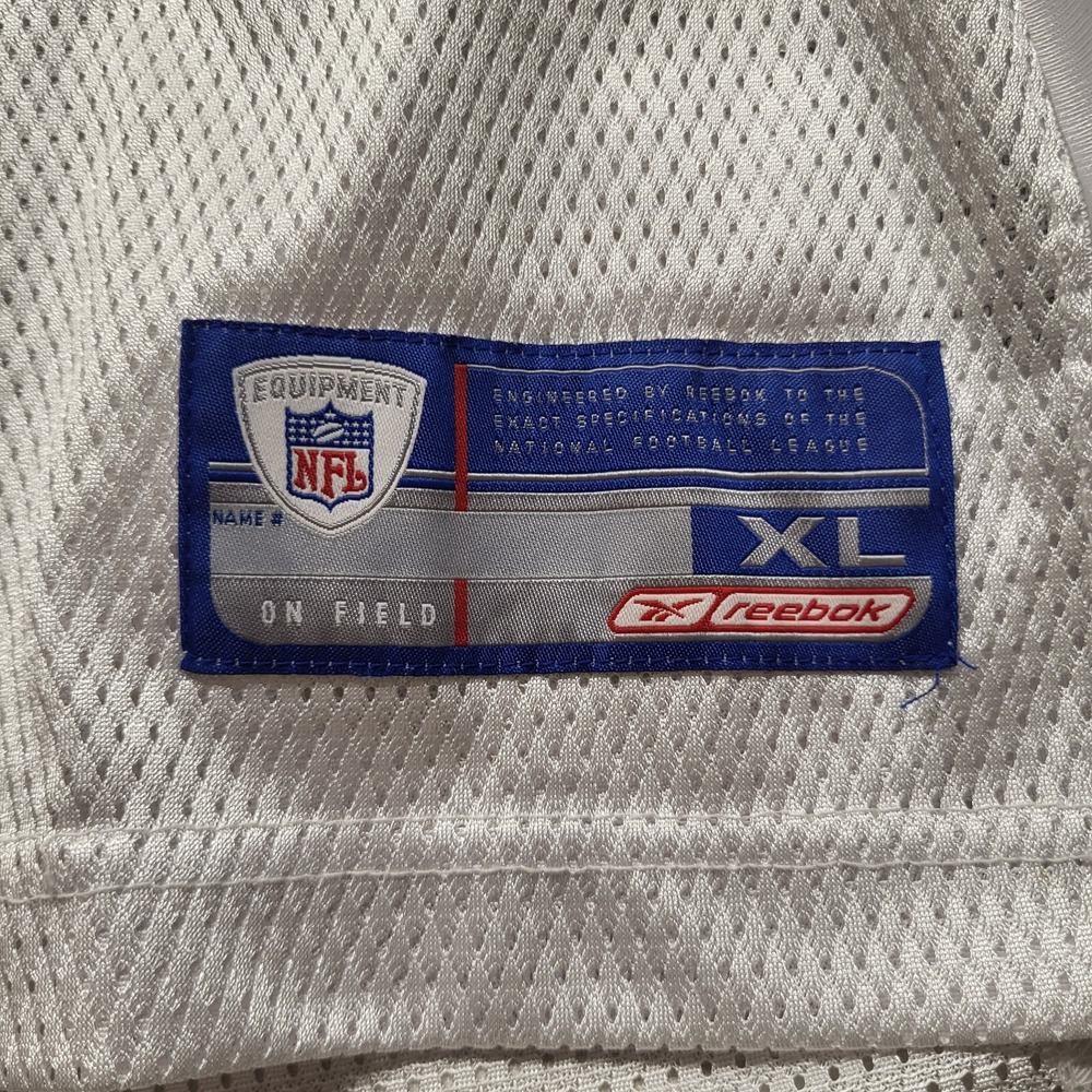 VTG Marshall Faulk Jersey Reebok St Louis Rams Football White NFL On Field Y2K - Picture 3 of 13